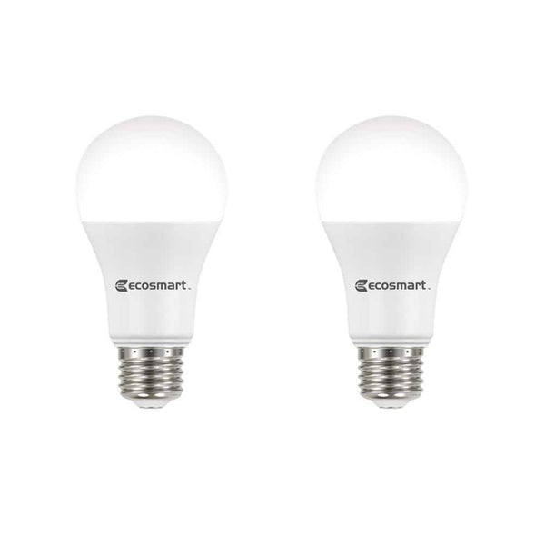 Ecosmart 100 - Watt Equivalent A19 Dimmable Energy Star LED Light Bulb Daylight (2 - Pack)