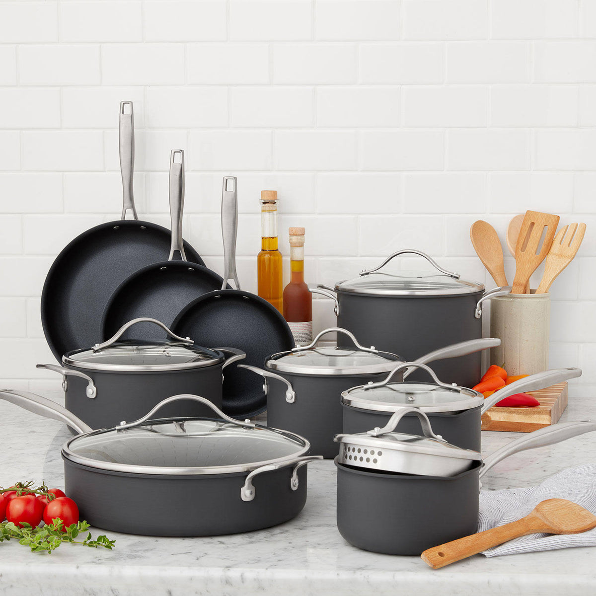 Member's Mark 15 - Piece Hard Anodized Aluminum Cookware Set