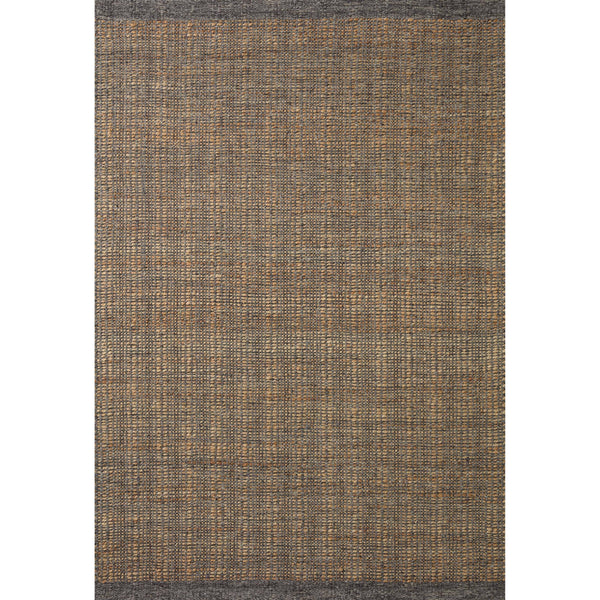 Jean Stoffer x Loloi 2'6" 9'9" Charcoal/Natural Cornwall CRN - 01 Runner Area Rug