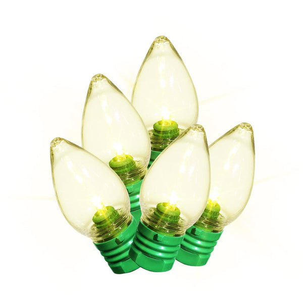 Holiday Time Super Bright Incandescent - Style C7 LED Christmas Lights - Warm White - 15 ft