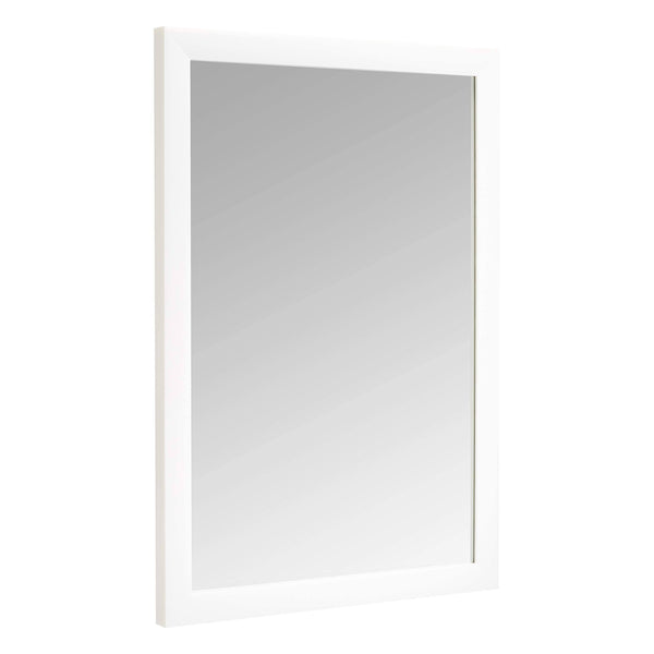 AmazonBasics Rectangular Wall Mirror - 20" x 28", Standard Trim, White