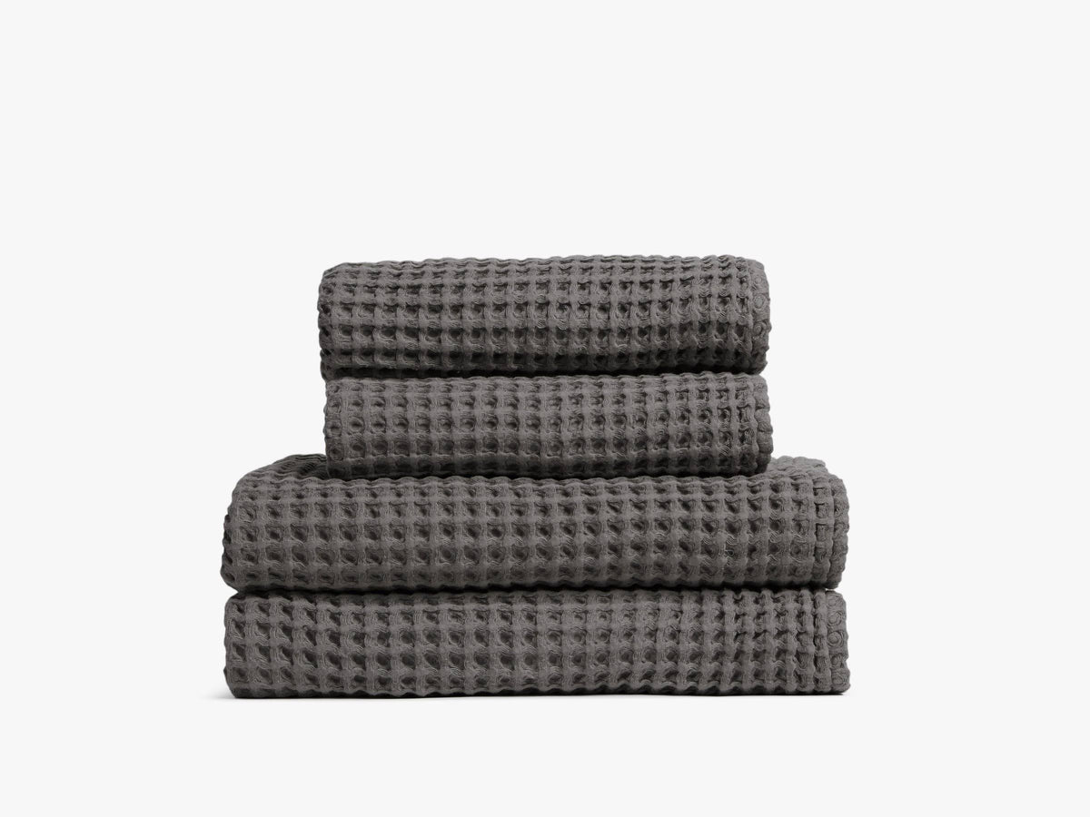 Parachute Waffle Bath Towel - Charcoal