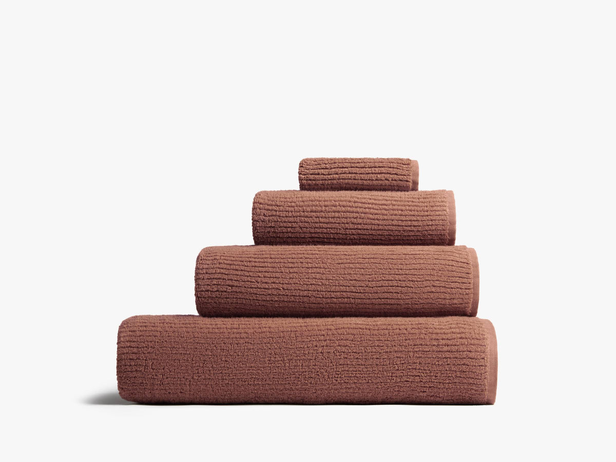 Parachute Soft Rib Bath Towel - Clay