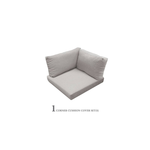4 inch Cushions for Corner Chairs in Ash - TK Classics 010CUSHION - CORNER - ASH