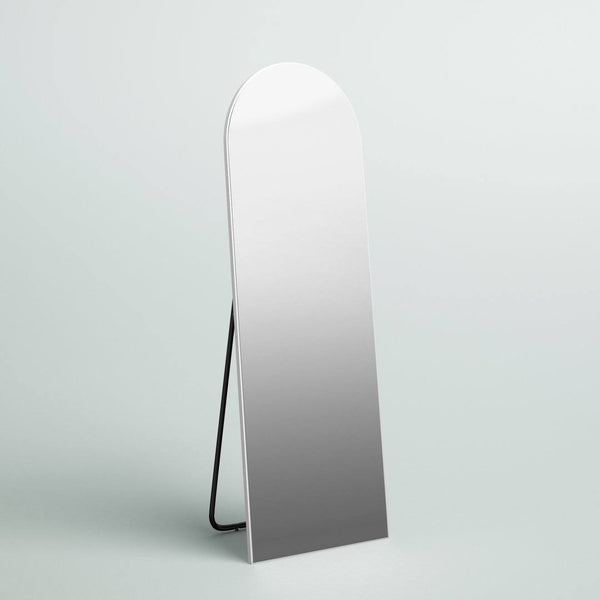 Greta Sleek Arched - Top Wall Mirror Mercury Row Finish White