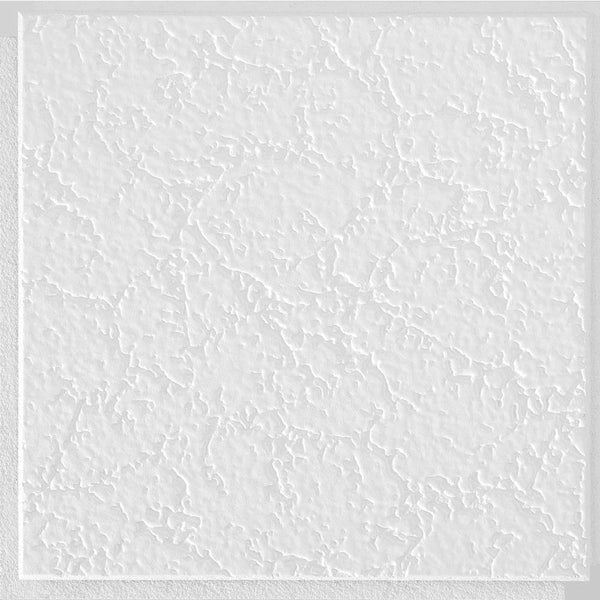 Armstrong 12 x 12 - Inch White Textured Grenoble Ceiling Tile 40 - Pieces