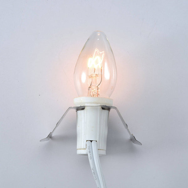 Holiday Time 8 - Foot Light Cord, with 4 Clear Bulbs, Size: 8'