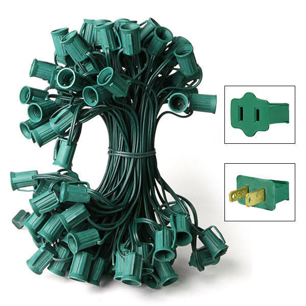 25 ft. - C7 Christmas String Lights - 25 Sockets