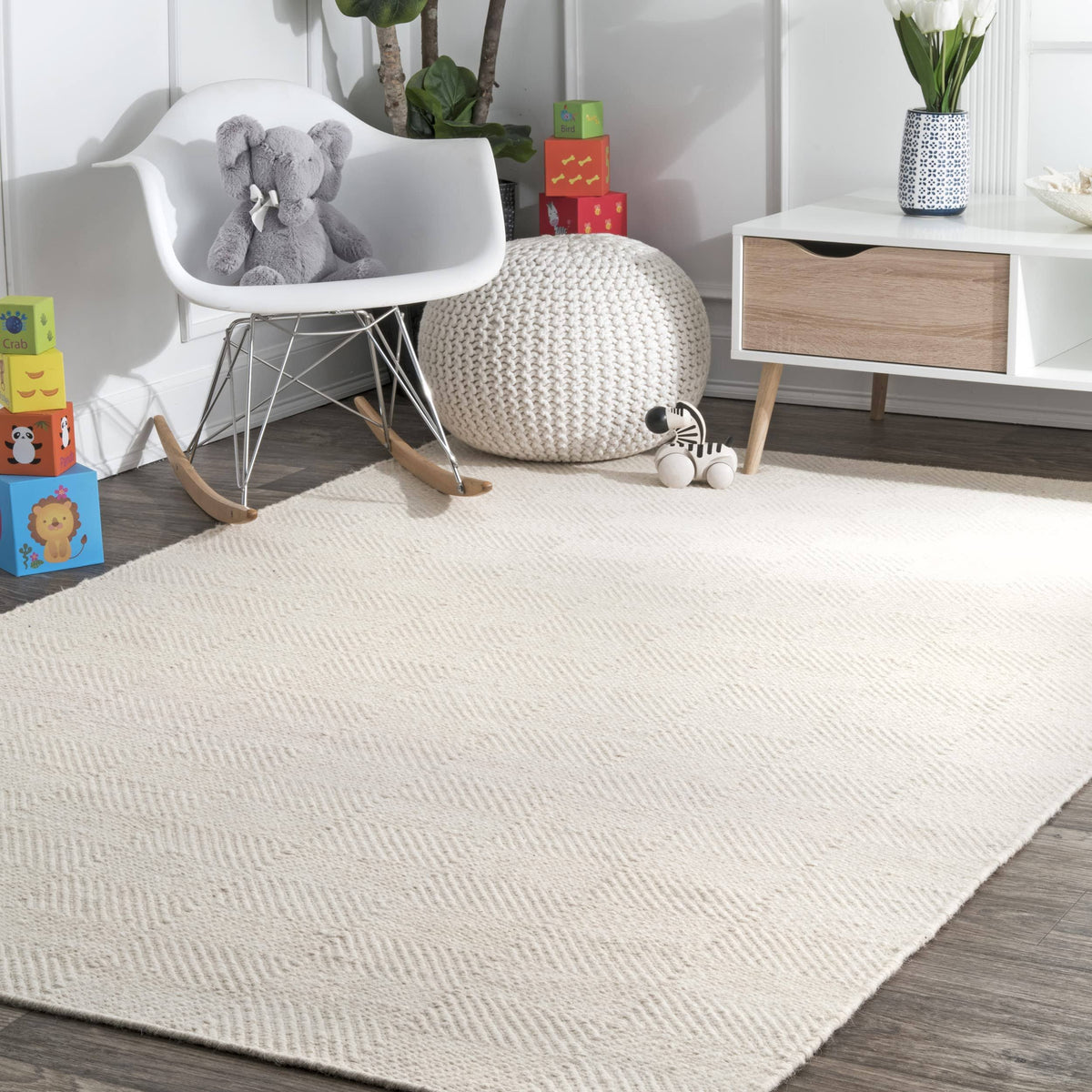 NuLOOM Ago Cream 5' x 8' Area Rug