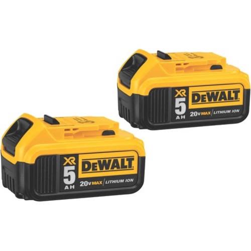 Refurbished DeWalt DCB205 - 2 20V Max XR 5.0Ah Lithium Ion Battery 2 - Pack