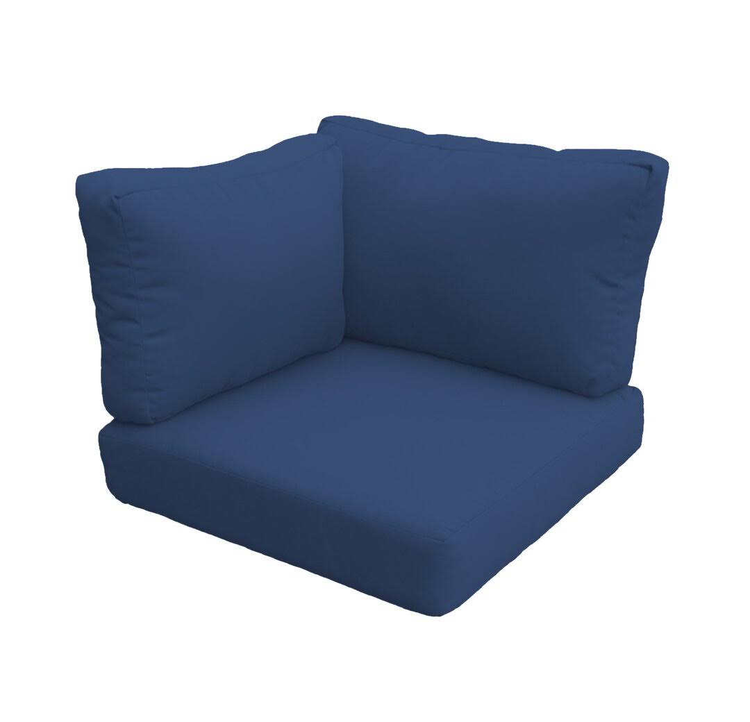 TK Classics Covers for Low - Back Corner Chair Cushions 6 Inches Thick