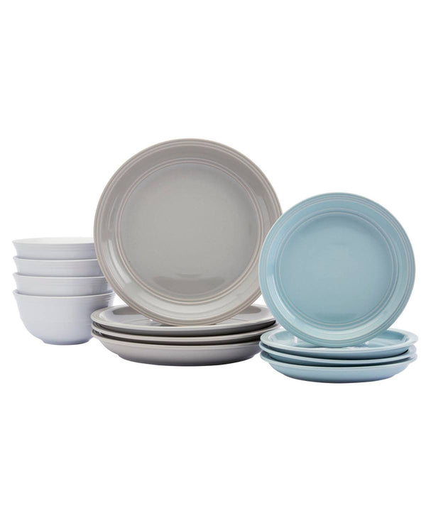 Farmhouse Multicolor 12 - pc Dinnerware Set, Service for 4 - Multi