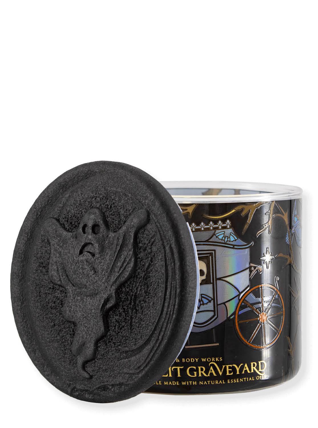 Bath & Body Works Accents - Moonlit Graveyard 3 Wick Candle - Color: Black/White - Size: Os - Happy_Traveler's Closet