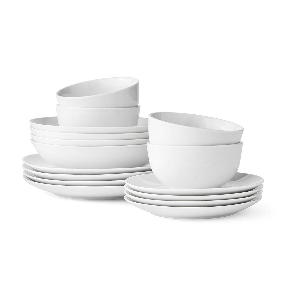 Member's Mark 16 Piece Porcelain Dinnerware Set White