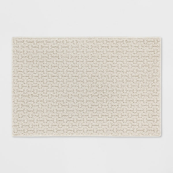 1'8"x2'6" Solid Washable Accent Rug Tan - Made by Design