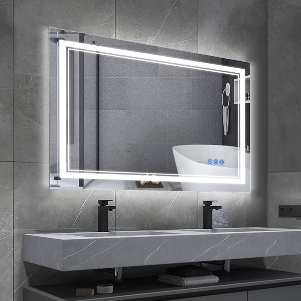 Hedwige Timing Function LED Anti - Fog Bathroom / Vanity Mirror Brayden Studio Size: 28" x 36"