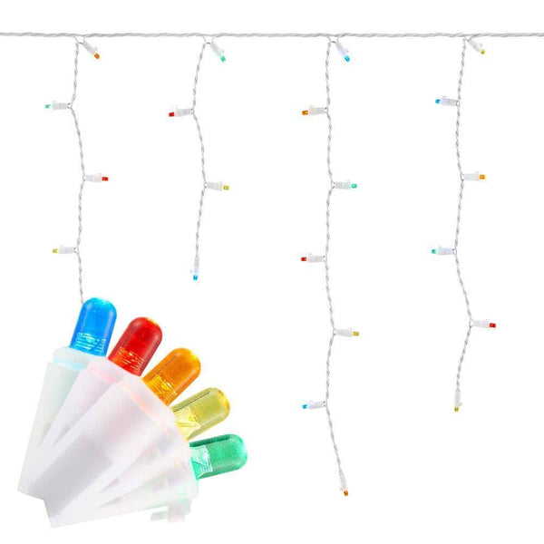 Home Accents Holiday 200 - Light LED Multi - Color Icicle Dome Light Set