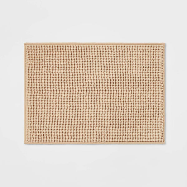 17"x24" Everyday Chenille Bath Rug Tan - Room Essentials