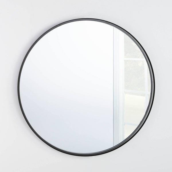 34" Round Decorative Wall Mirror Black - Threshold Designed with Studio McGee