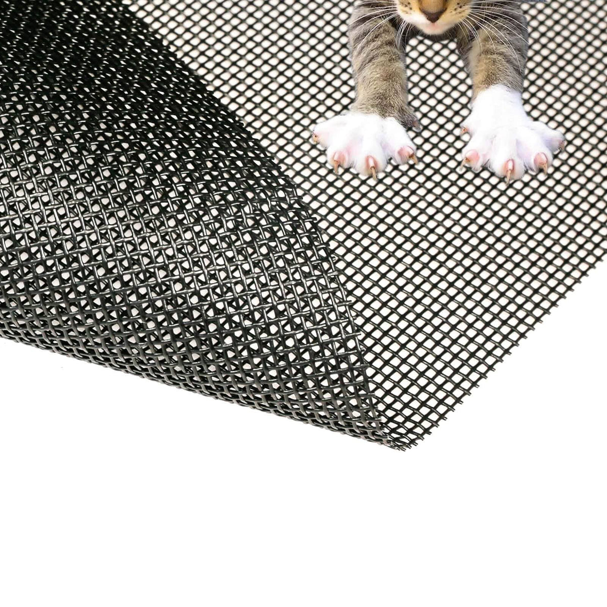 TOOLTRIZ Pet Proof Window Screen Replacement Kit, 60�� x 100�� Upgraded Thicken Charcoal Fiberglass Mesh for Sliding Pet Screen Door Repair Kit