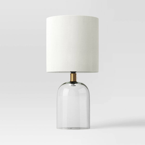 Glass Cylinder Mini Table Lamp with Open Base Clear - Threshold