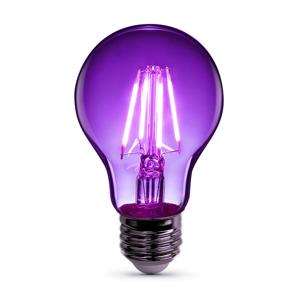 Feit Electric A19 Filament LED Bulb Purple 30W