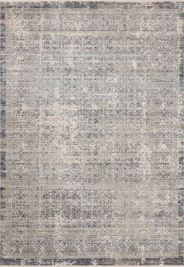 Amber Lewis x Loloi 11'6" 15'7" Sky/Stone Large Alie ALE - 04 Area Rug