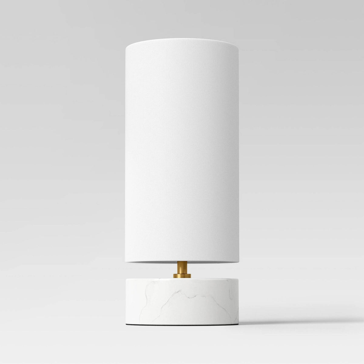 Faux Marble Mini Table Lamp White - Threshold