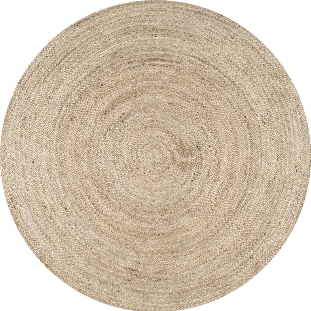 Hand Braided Jute/Sisal Area Rug AllModern Rug Size: Round 4