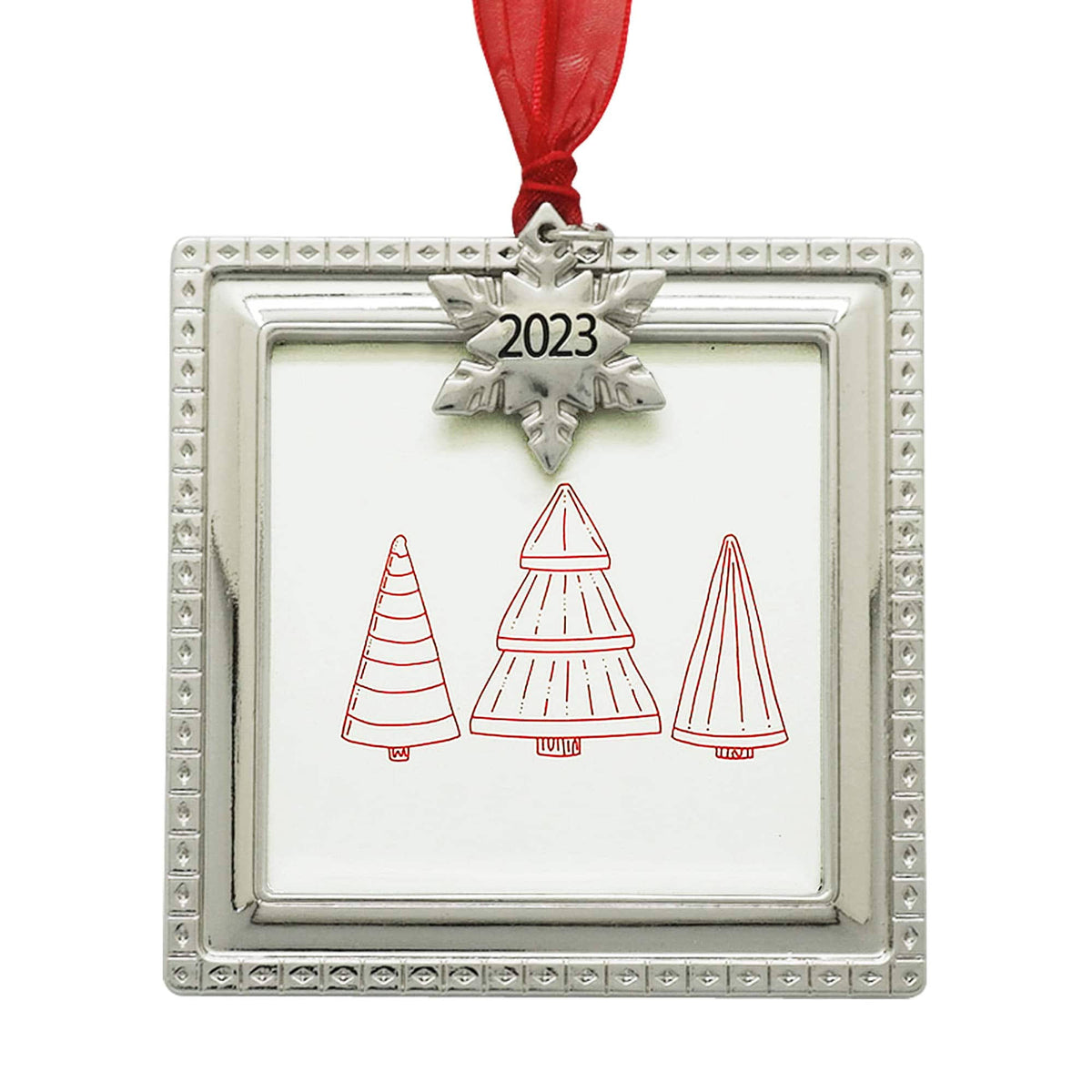 Silver Square 2.5" x 2.5" Christmas Ornament Frame by Studio Decor - Michaels