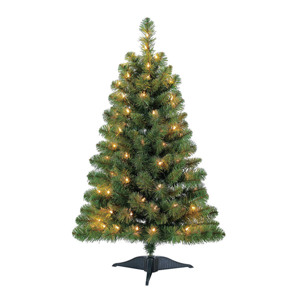 Holiday Time Pre - Lit 3 Winston Pine Artificial Christmas Tree Clear Lights