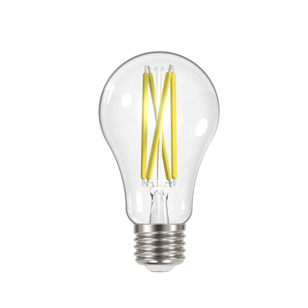 Ecosmart 100 - Watt Equivalent A19 Dimmable Clear Glass Filament LED Light Bulb Daylight (4 - Pack)