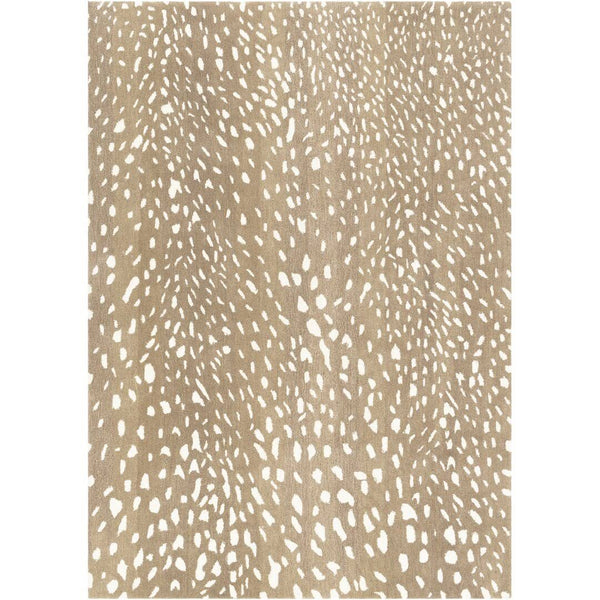 Jona Animal Print Handmade Tufted Wool Light Brown/Tan/Cream Area Rug Birch Lane Rug Size: Rectangle 6' x 9'