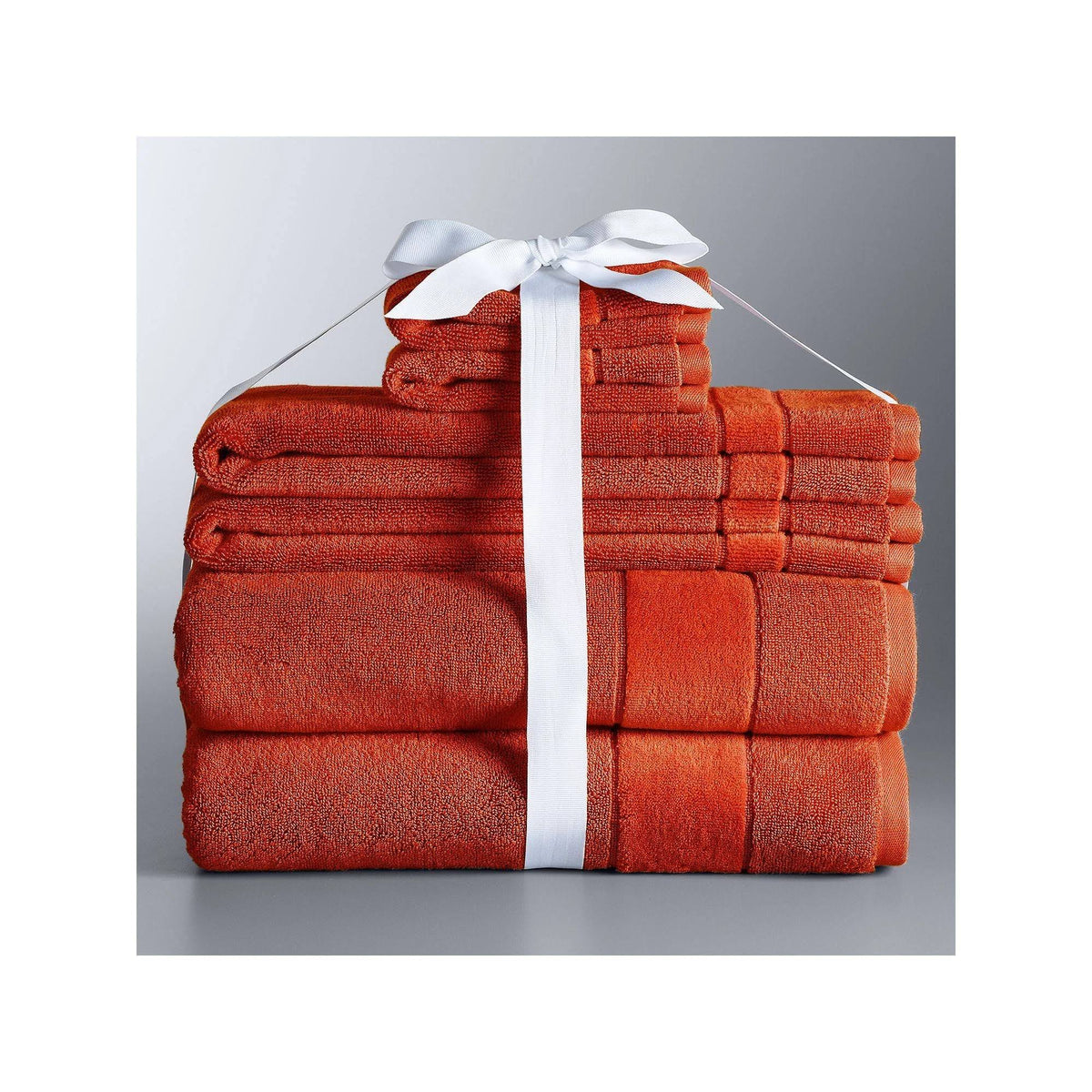 Simply Vera Vera Wang 6 - Piece Turkish Cotton Bath Towel Set Med Orange 6 PC Set
