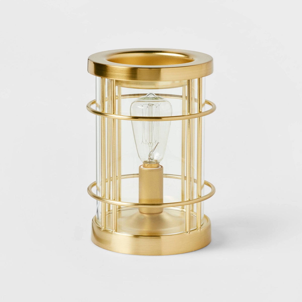 Threshold Metal 6.5" x 4.5" Bronze Edison Bulb Scent Warmer - Target