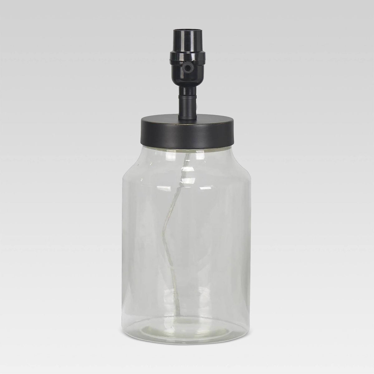 Causal Fillable Small Lamp Base Clear Includes Energy Efficient Light Bulb - Threshold