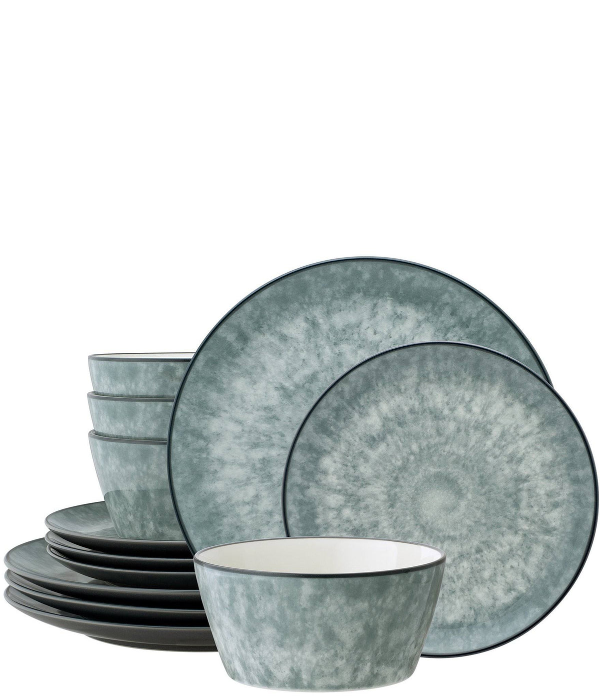 Noritake Colorkraft Essence Collection 12 - Piece Dinnerware Set - Onyx