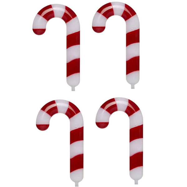 GE Staybright 4 - Marker White Candy Cane Christmas Pathway Markers