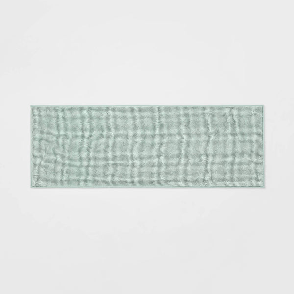 20"x58" Everyday Chenille Bath Runner Mint - Room Essentials