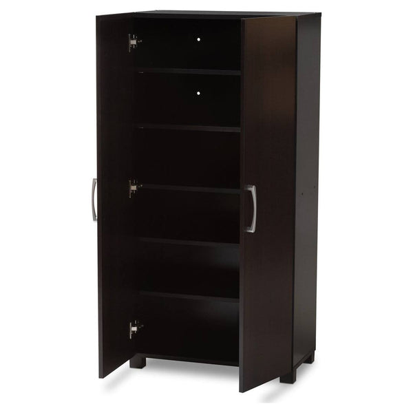 Ebern Designs 2 - Door Wood Entryway 12 Pair Shoe Storage Cabinet Brown 49"H X 23"W X 12"D