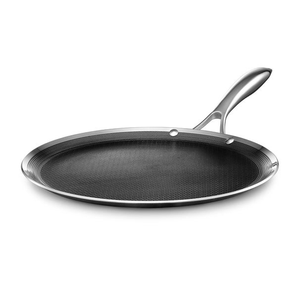 12" Griddle Pan - Stainless Steel Hybrid Cookware - HexClad