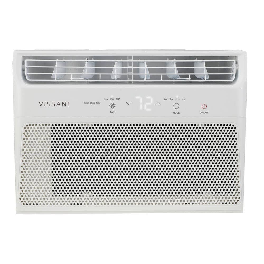 Vissani 6, 000 BTU 115 - Volt Window Air Conditioner for 250 Sq. ft. Rooms in White