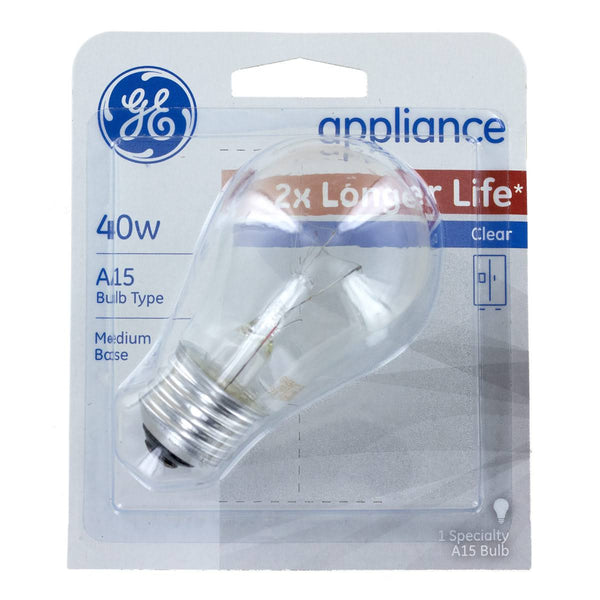 GE 40 - Watt A15 Clear Medium Base Light Bulb