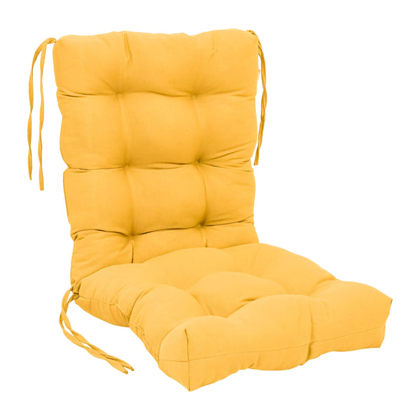 Blazing Needles 18 - inch by 38 - Inch Solid Twill Tufted Chair Cushion