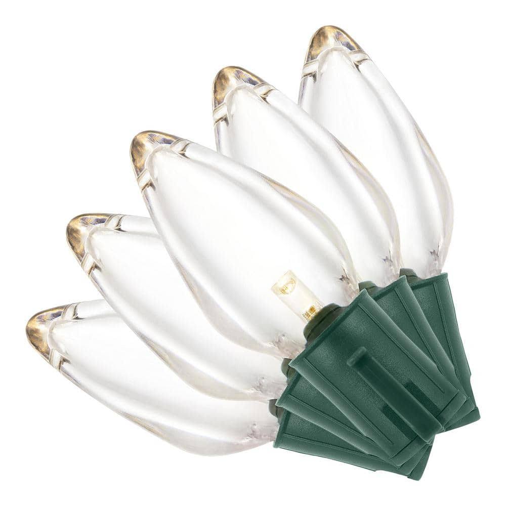 Home Accents Holiday 50 ft 50 - Light LED C9 Warm White Super Bright String Light