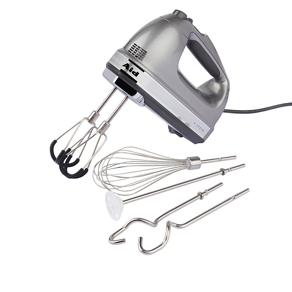 KitchenAid 9 - Speed Hand Mixer with Flex Edge Beaters - Contour Silver