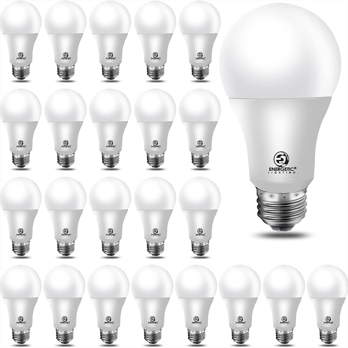 Energetic Lighting 60 - Watt EQ A19 Daylight E26 LED Light Bulb (24 - Pack) - YGA03C54 - 850 - 24P