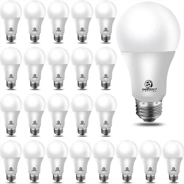 Energetic Lighting 60 - Watt EQ A19 Warm White E26 LED Light Bulb (24 - Pack) - YGA03C54 - 830 - 24P