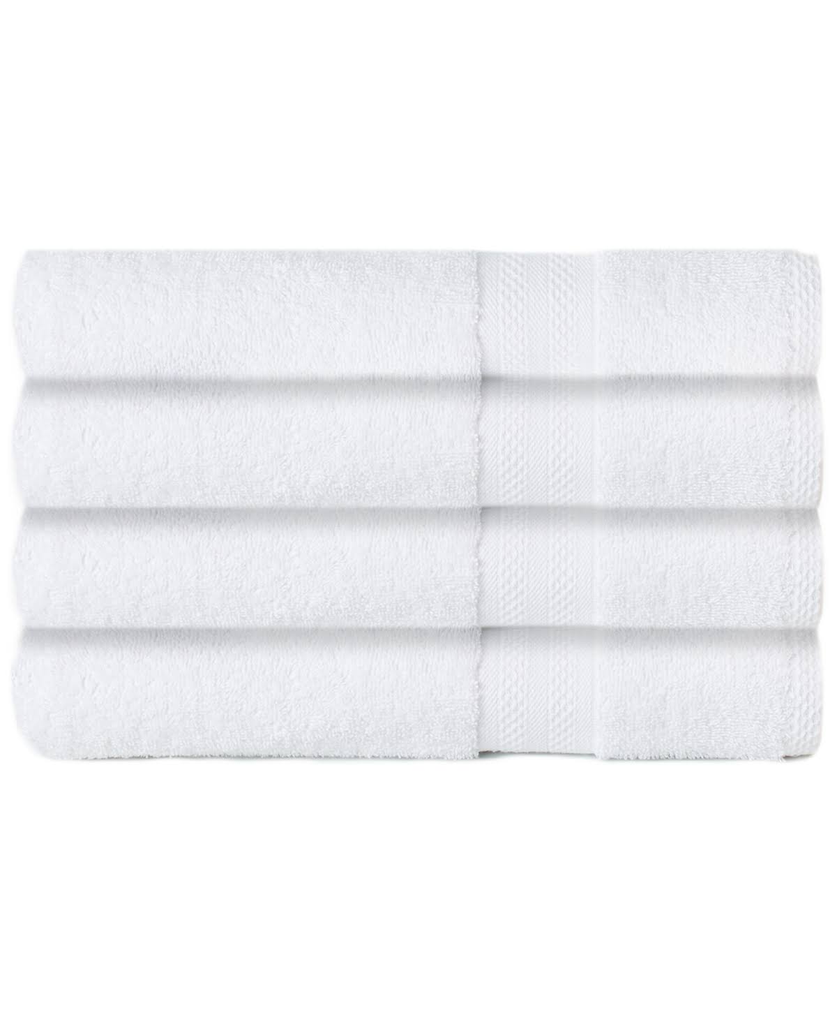 Sunham Soft Spun Cotton 4 - pc. Bath Towel Set - White