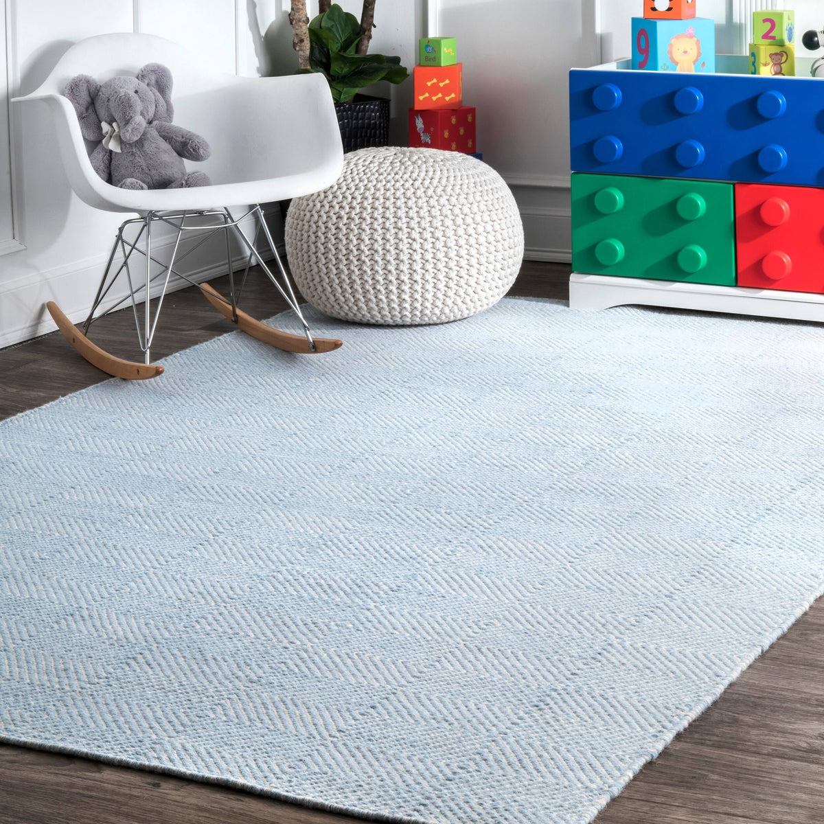 NuLOOM Ago Light Blue 5' x 8' Area Rug